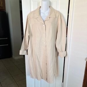 AKS Cream Button Font Midi Dress